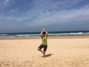 Yoga am Strand