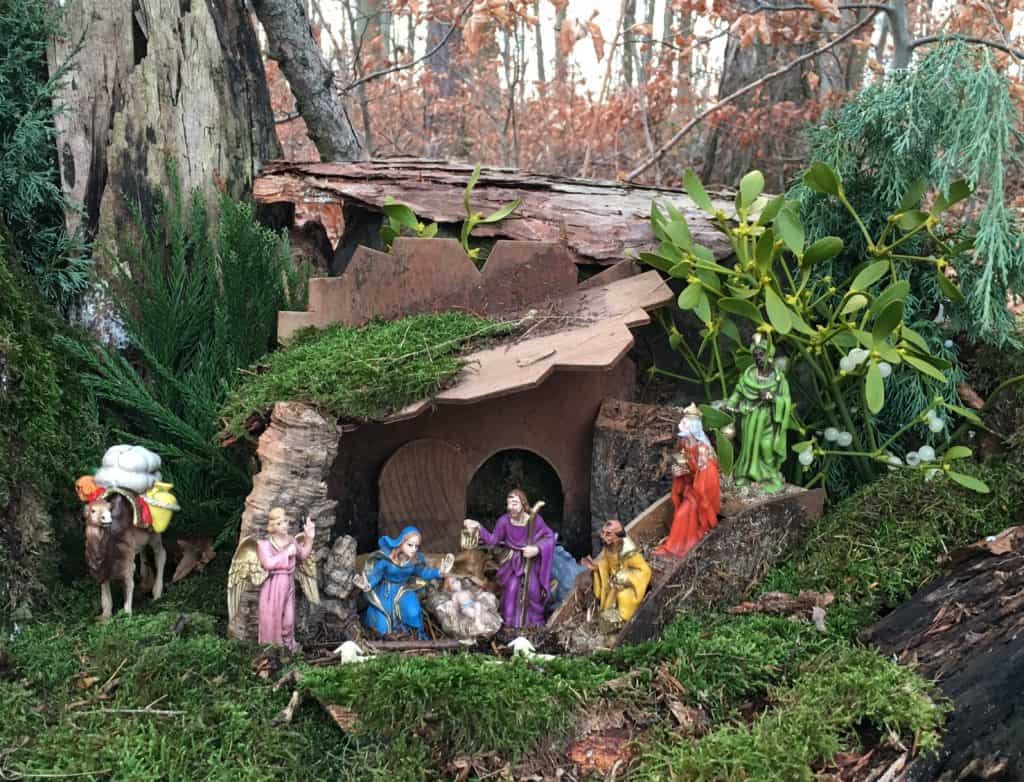 Weihnachstkrippe auf dem Krippenweg in Kell