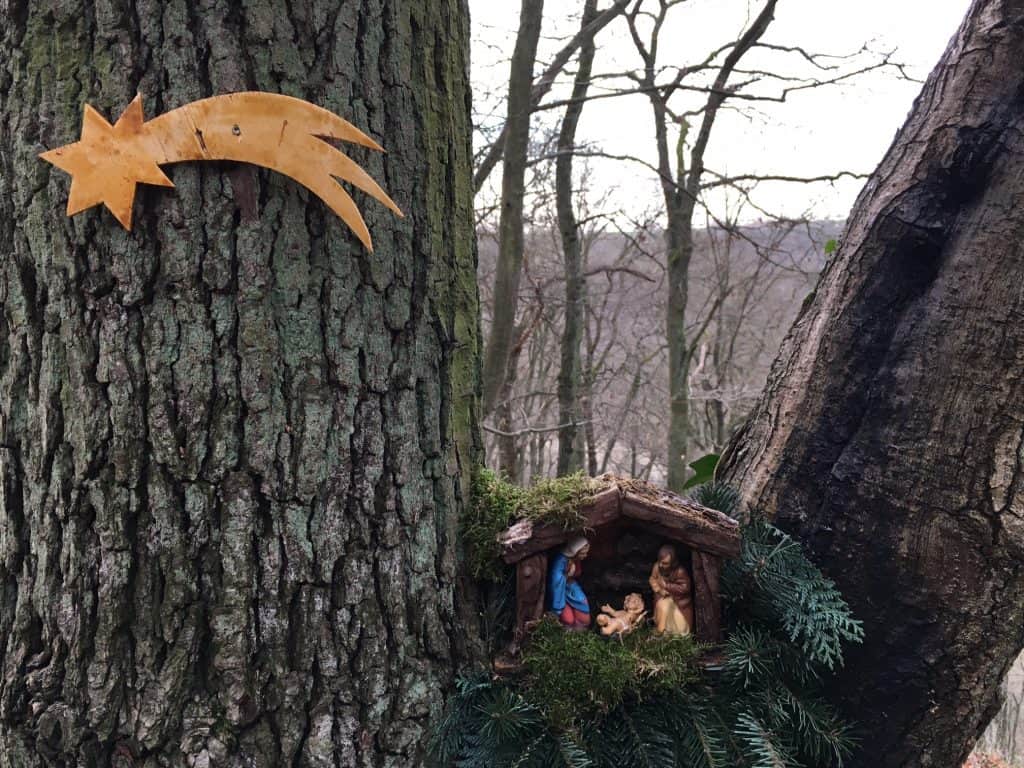 Krippenweg mit Komet in Kell
