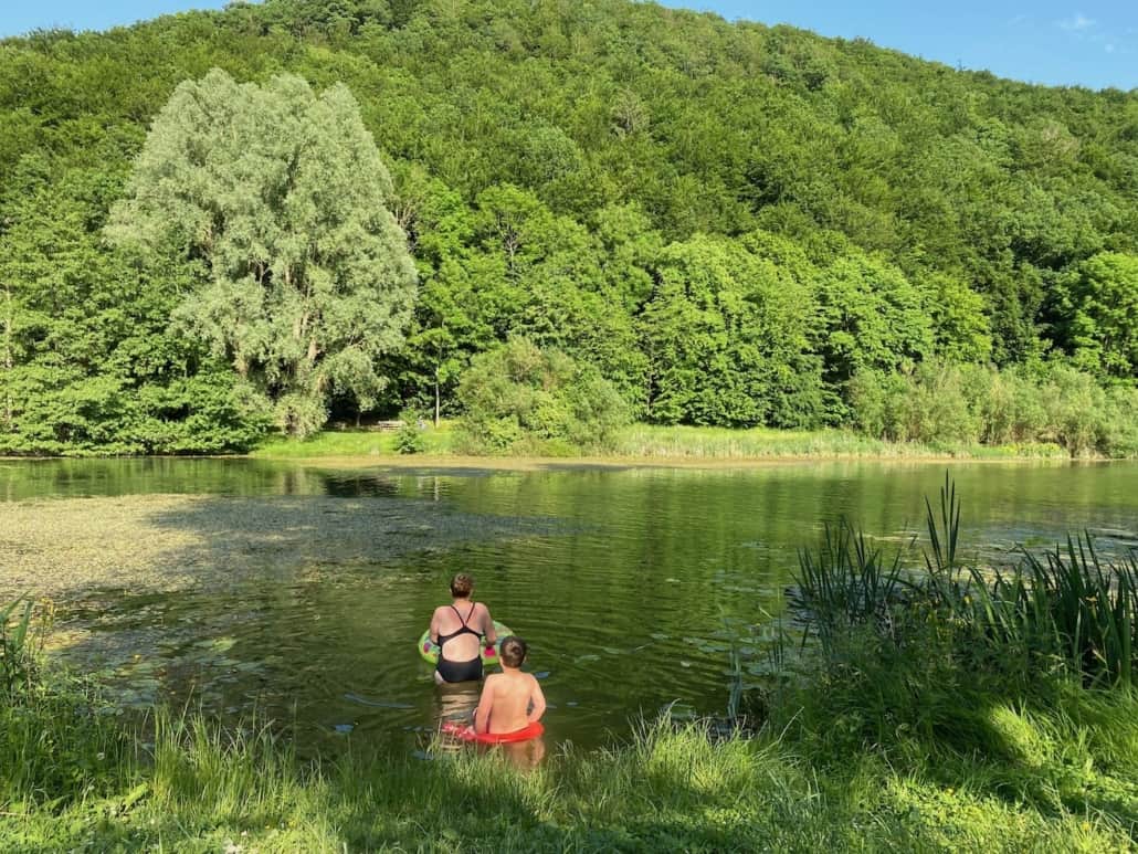 Baden im Riedener Waldsee