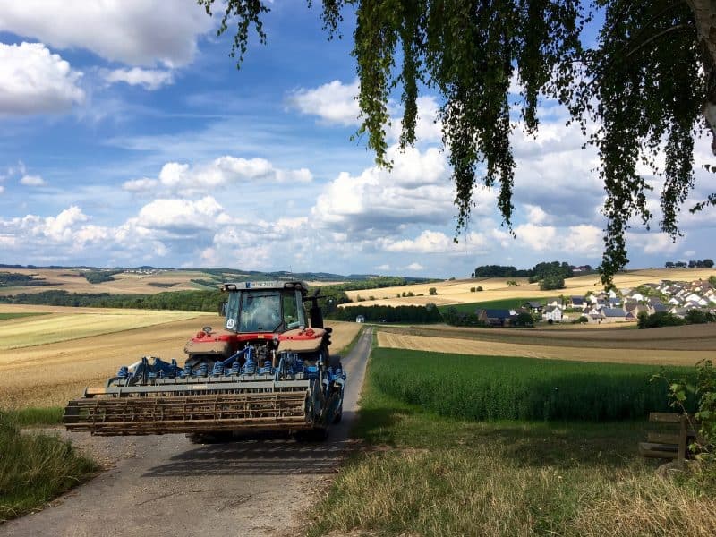 Traktor bei Kalt, Maifeld