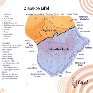 Dialektkarte Eifel