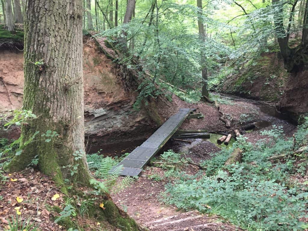 Wandern auf dem Lieserpfad 4. Etappe Kleiner Steg über die Lieser