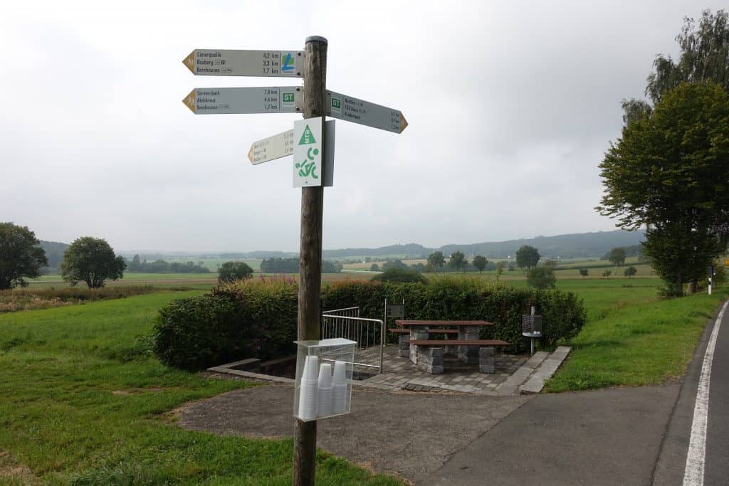 Wandern auf dem Lieserpfad, 1. Etappe, Sauerbrunnen