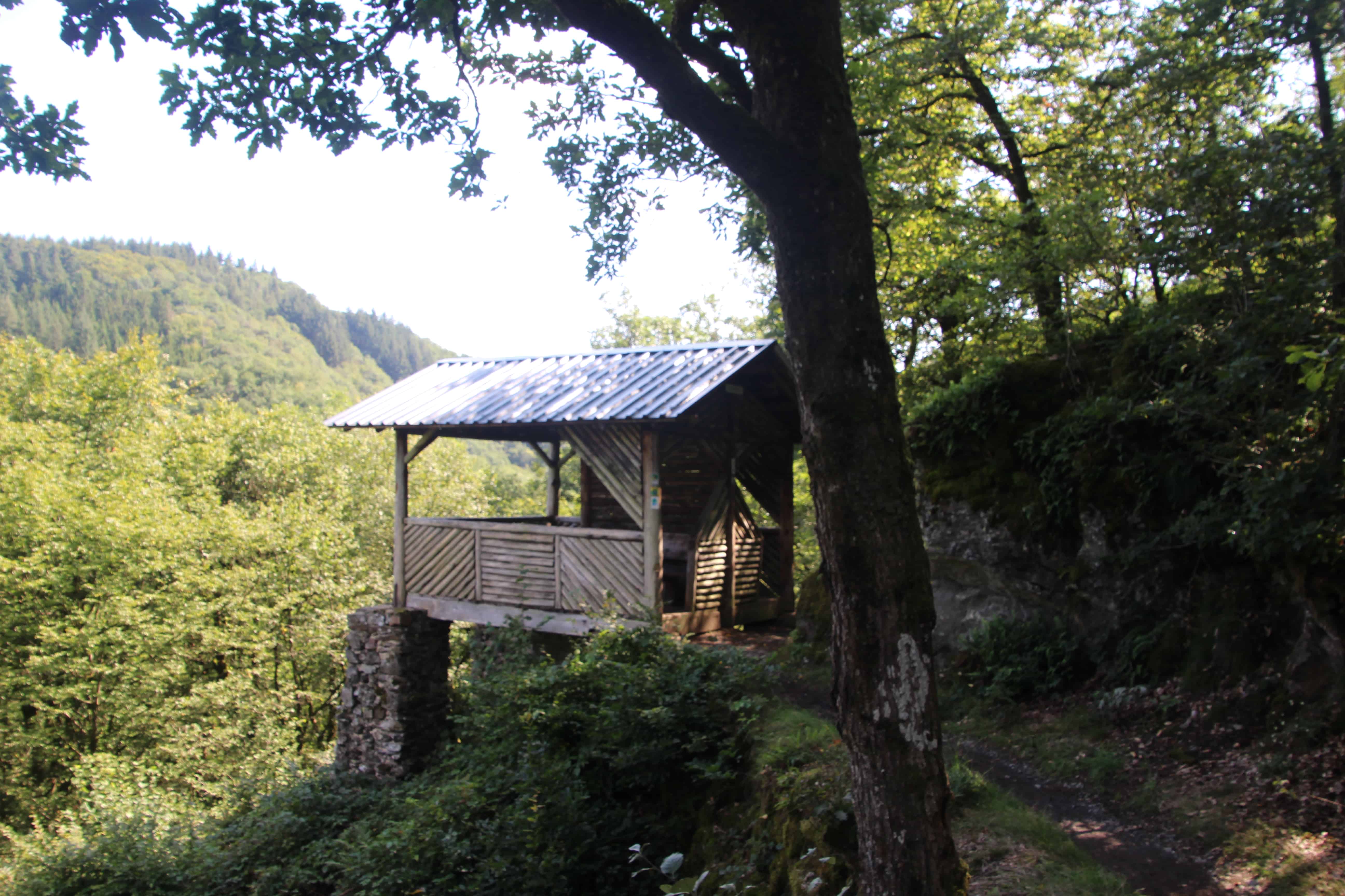 Wandern auf dem Lieserpfad, 2. Etappe, Picknickhütte