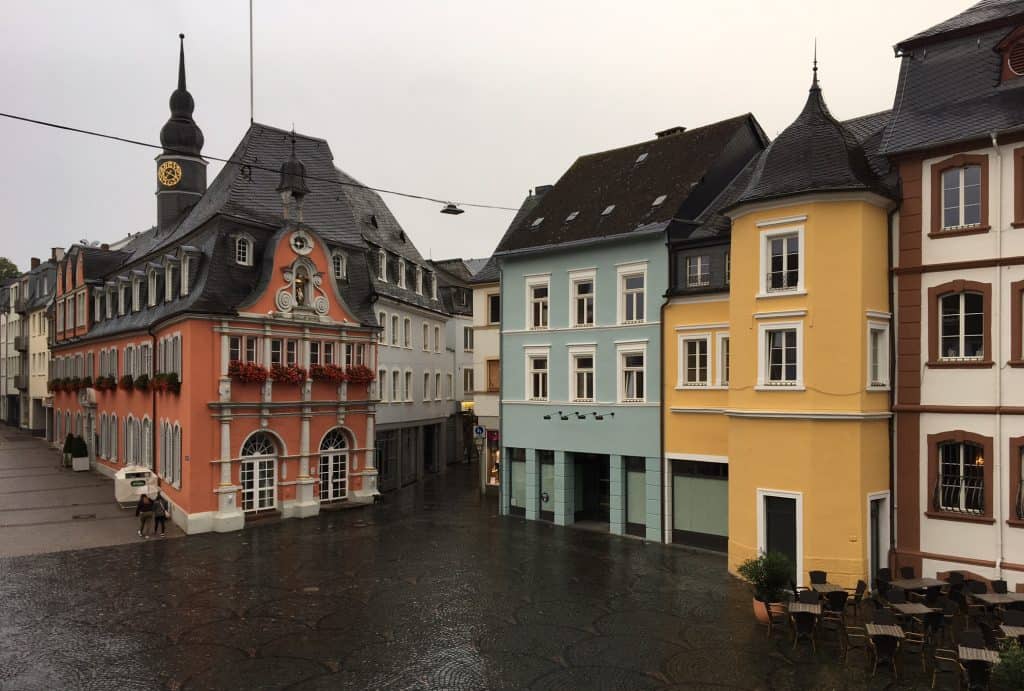 Wandern auf dem Lieserpfad, 3. Etappe Marktplatz von Wittlich