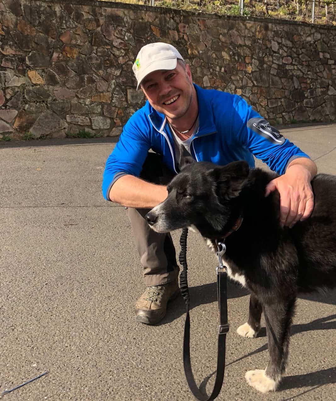 Eifelfan Heinz Linz mit Hund