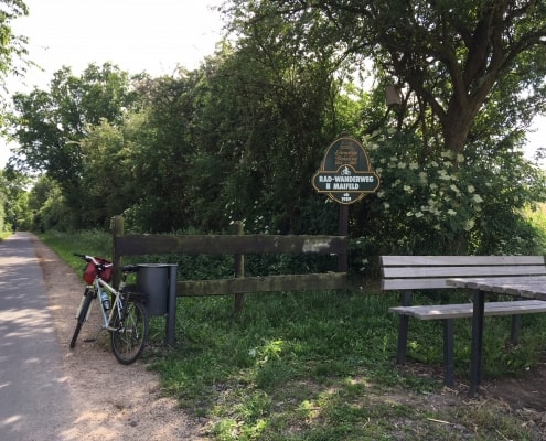 Der Maifeld-Radweg - Landschaft aktiv erleben,Maifeld-Radweg Beschilderung