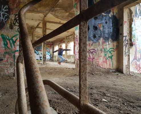 Lost Place in der Eifel, Ehemalige Heimschule am Laacher See,Fotoshooting