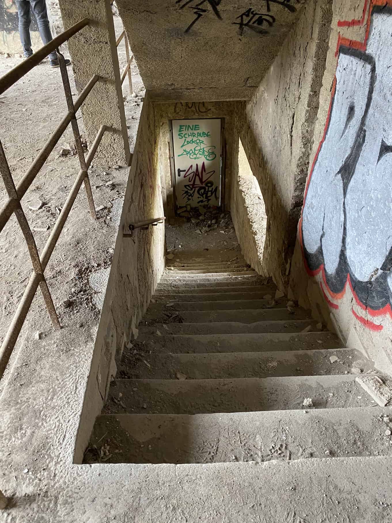 Lost Place in der Eifel, Ehemalige Heimschule am Laacher See ,Treppe