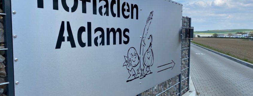 Hofladen Adams in Polch, Firmenschild