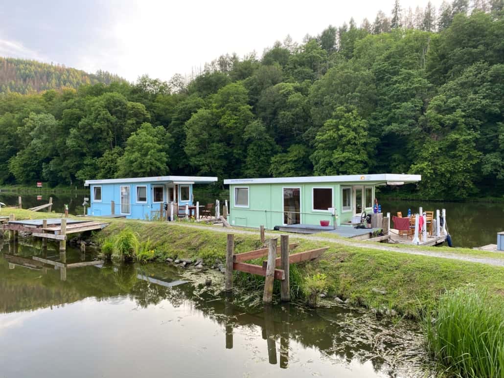 Traumhaft schön-Hausbootfahrt auf der Lahn, Hafen Hollerich