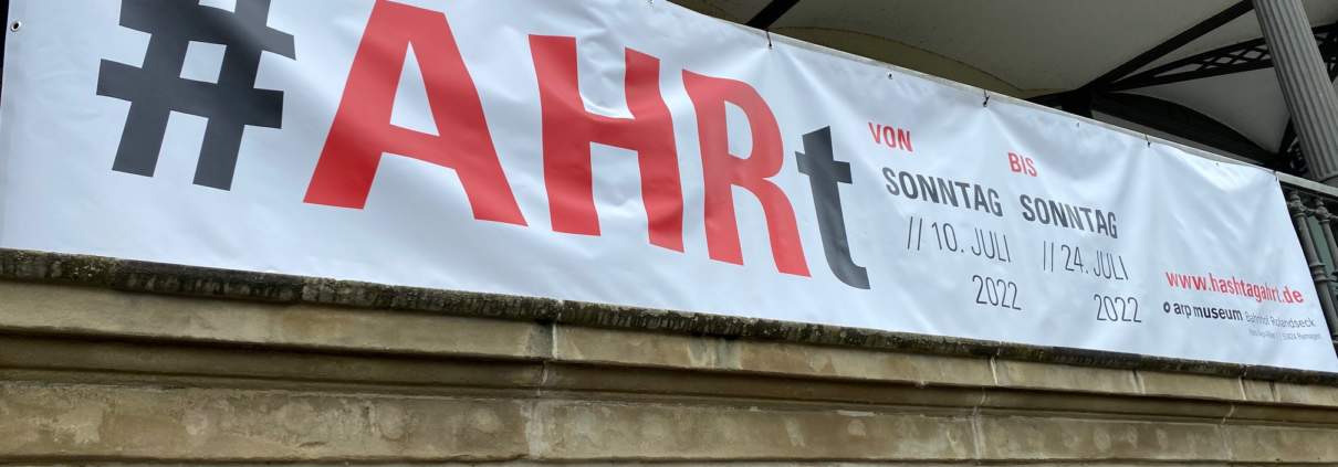 #Ahrt Banner zur Ausstellung