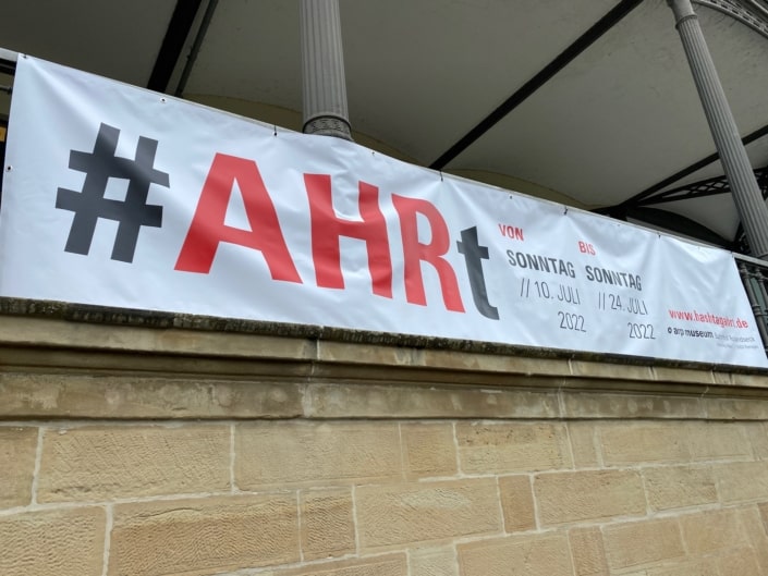 #Ahrt Banner zur Ausstellung