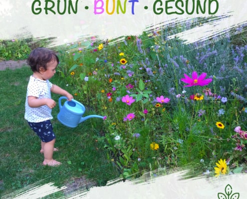 Logo "Grün, bunt, gesund - Wir Maifelder für ein besseres Klima