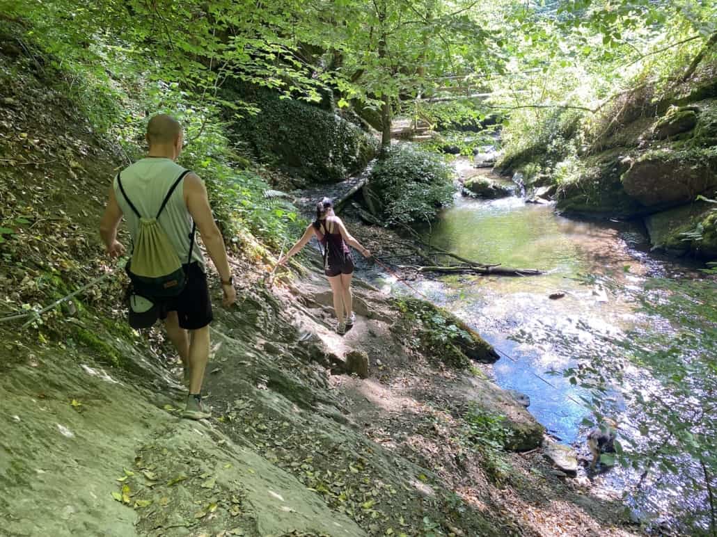 Ehrbachklamm mit Hund